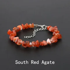 Natural Amethyst Irregular Chip Bead Stretch Bracelet-17