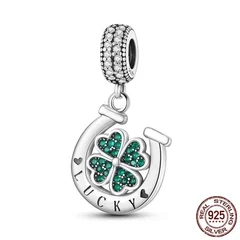 925 Silver Family Tree and Lucky Clover Charm Bead-8