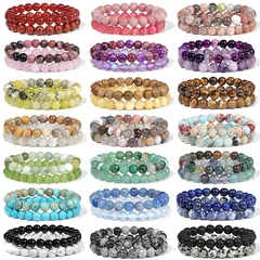 Natural Stone Bead Bracelet Set for Men & Women-1