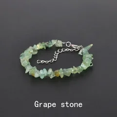 Natural Amethyst Irregular Chip Bead Stretch Bracelet-20
