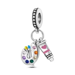 925 Silver Family Tree and Lucky Clover Charm Bead-33
