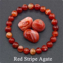 Natural Lapis Lazuli Stone Beads Elastic Bracelet for Men & Women-32