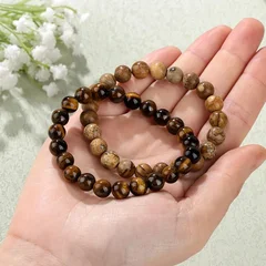 Natural Stone Bead Bracelet Set for Men & Women-3
