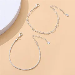 Sparkling Gypsophila Two-Piece Stacked Bracelet-8