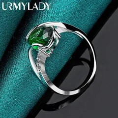 Water Drop Turquoise 925 Sterling Silver Ring-2