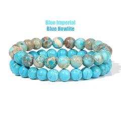 Natural Stone Bead Bracelet Set for Men & Women-21