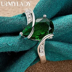 Water Drop Turquoise 925 Sterling Silver Ring-4