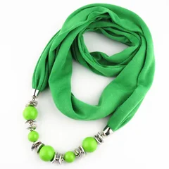 Bohemian Resin Pendant Scarf Necklace-4