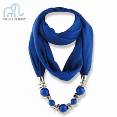 Bohemian Resin Pendant Scarf Necklace-2