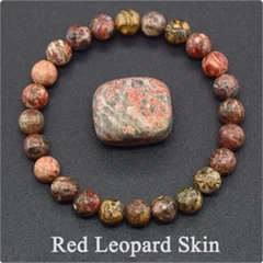 Natural Lapis Lazuli Stone Beads Elastic Bracelet for Men & Women-37