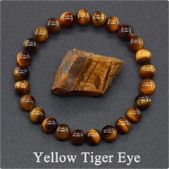 Natural Lapis Lazuli Stone Beads Elastic Bracelet for Men & Women-5
