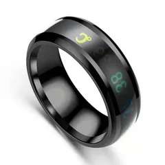 Titanium Steel Temperature Sensitive Mood Ring for Women and Men, 8mm-11