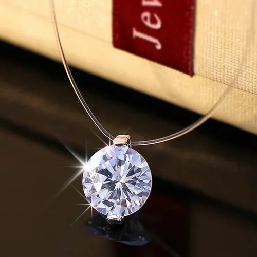 Crystal Pendant Necklace for Women & Girls