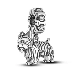 925 Silver Family Tree and Lucky Clover Charm Bead-50