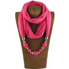 Bohemian Resin Pendant Scarf Necklace-14
