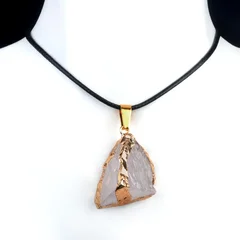 Women's Natural Stone Irregular Pendant Necklace-8