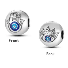 925 Silver Family Tree and Lucky Clover Charm Bead-47