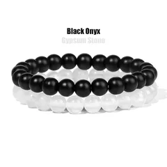 Natural Stone Bead Bracelet Set for Men & Women-34
