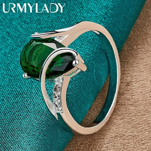 Water Drop Turquoise 925 Sterling Silver Ring