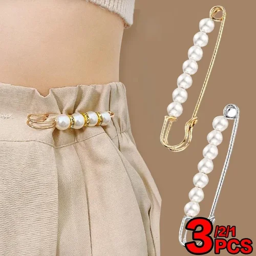 Vintage Beaded Brooch Pin Sweater Shawl Clips for Women