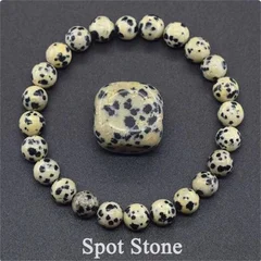 Natural Lapis Lazuli Stone Beads Elastic Bracelet for Men & Women-24
