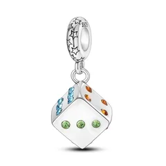 925 Silver Family Tree and Lucky Clover Charm Bead-79