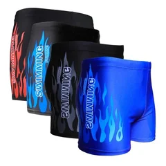Plus Size Quick Dry Polyester Swim Trunks-3