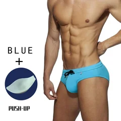 Men's Color Block Swim Brief Beach Wear-9