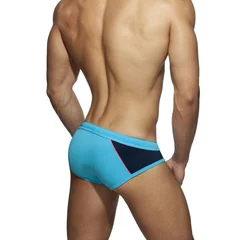 Men's Color Block Swim Brief Beach Wear-8