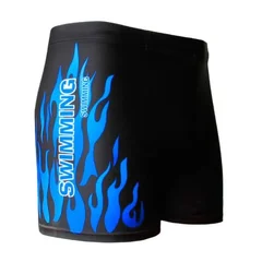 Plus Size Quick Dry Polyester Swim Trunks-8