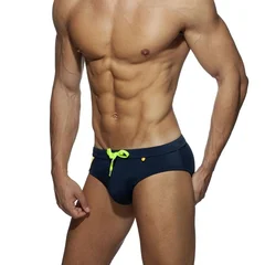 Men's Color Block Swim Brief Beach Wear-12