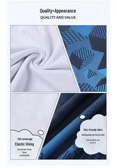 Men's Quick-Dry Loose Swim Trunks Set-6