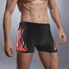 Plus Size Quick Dry Polyester Swim Trunks-2