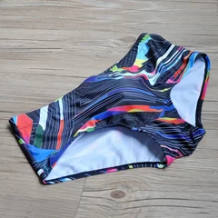 Men's Fashion Print Bikini Swim Briefs with Removable Pad-7