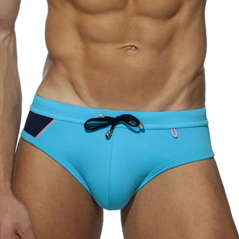 Men's Color Block Swim Brief Beach Wear