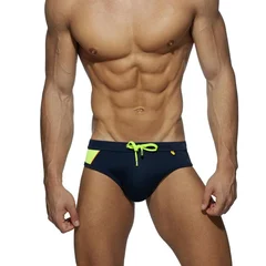 Men's Color Block Swim Brief Beach Wear-10