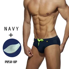 Men's Color Block Swim Brief Beach Wear-13