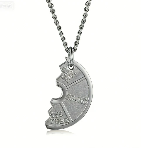 Men's Weight Plate Pendant Necklace – Gym & Fitness Jewelry