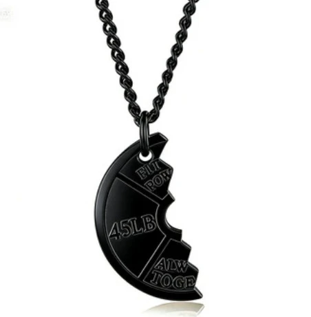 Men's Weight Plate Pendant Necklace – Gym & Fitness Jewelry