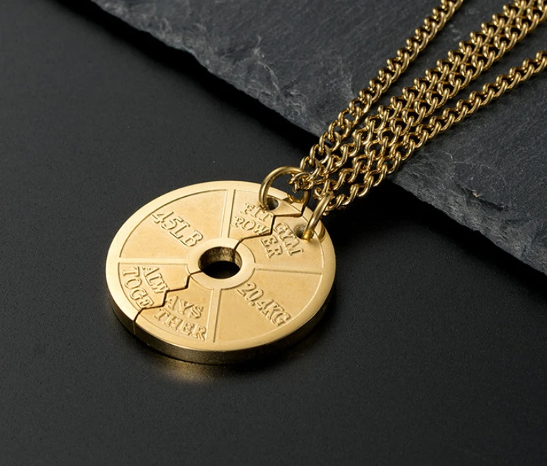 Men's Weight Plate Pendant Necklace – Gym & Fitness Jewelry