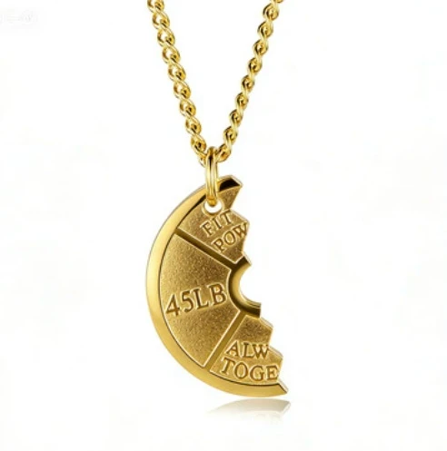 Men's Weight Plate Pendant Necklace – Gym & Fitness Jewelry