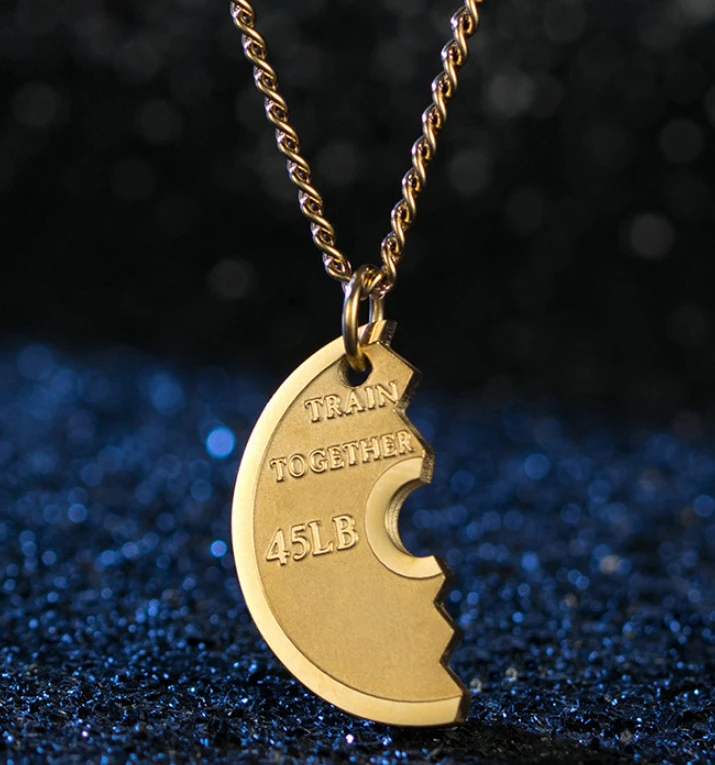 Men's Weight Plate Pendant Necklace – Gym & Fitness Jewelry