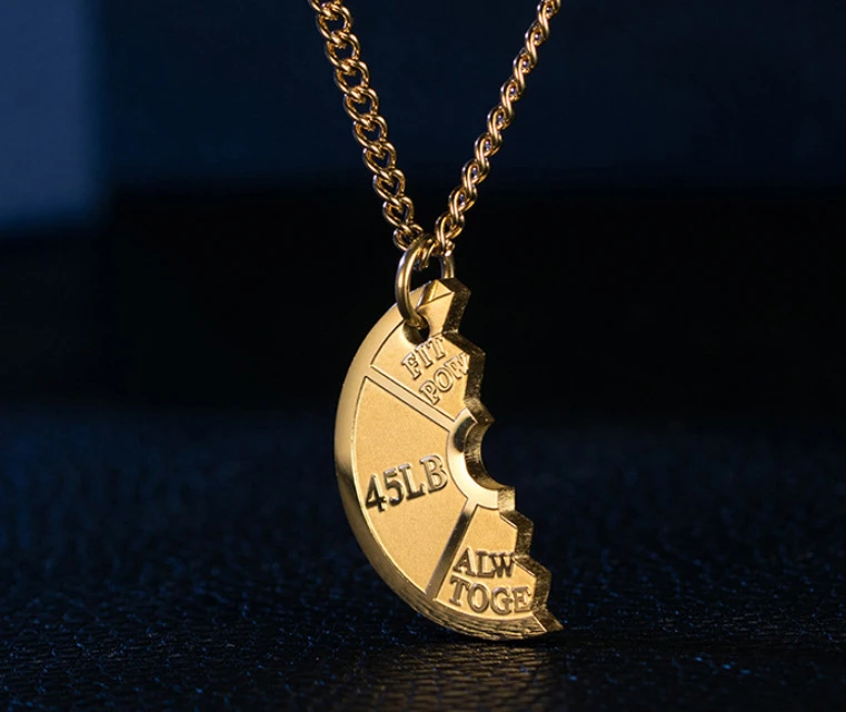 Men's Weight Plate Pendant Necklace – Gym & Fitness Jewelry