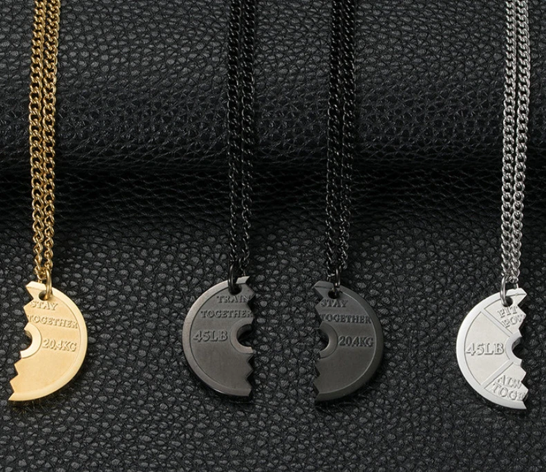 Men's Weight Plate Pendant Necklace – Gym & Fitness Jewelry