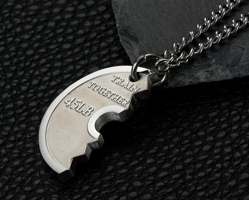 Men's Weight Plate Pendant Necklace – Gym & Fitness Jewelry