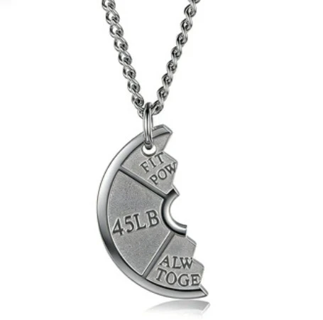 Men's Weight Plate Pendant Necklace – Gym & Fitness Jewelry