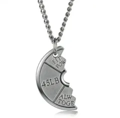 Men's Weight Plate Pendant Necklace – Gym & Fitness Jewelry-5