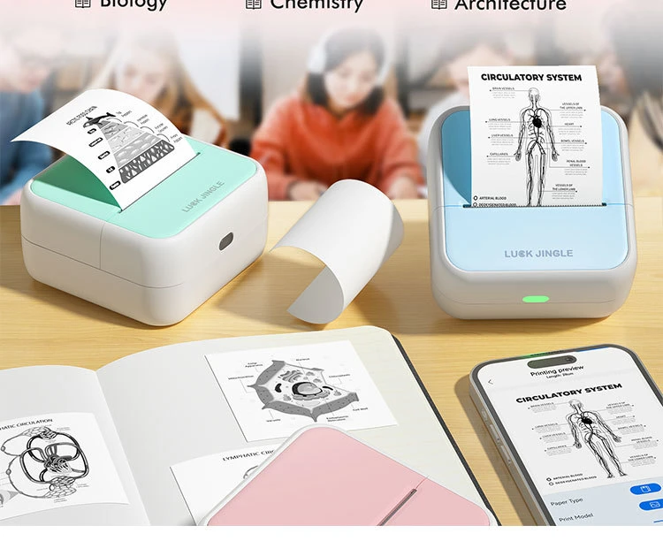 Qinya Mini Portable Bluetooth Thermal Label Printer