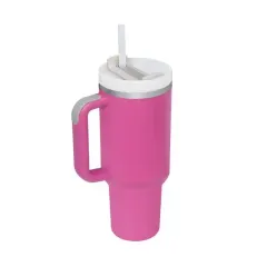 40 oz Double Wall 304 Stainless Steel Insulated Tumbler with Handle and Straw Lid-13
