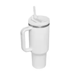 40 oz Double Wall 304 Stainless Steel Insulated Tumbler with Handle and Straw Lid-6
